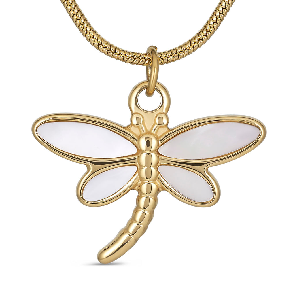 18K Gold Plated Dragonfly Necklace