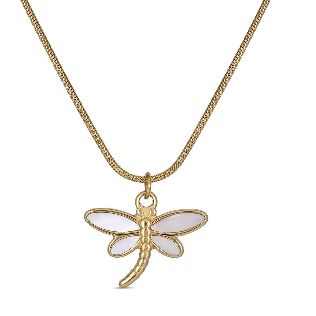 18K Gold Plated Dragonfly Necklace