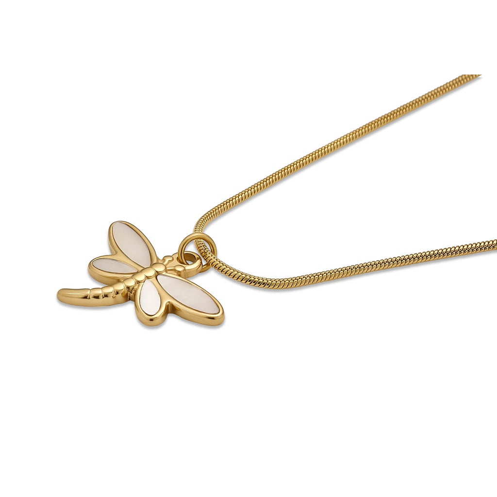 18K Gold Plated Dragonfly Necklace