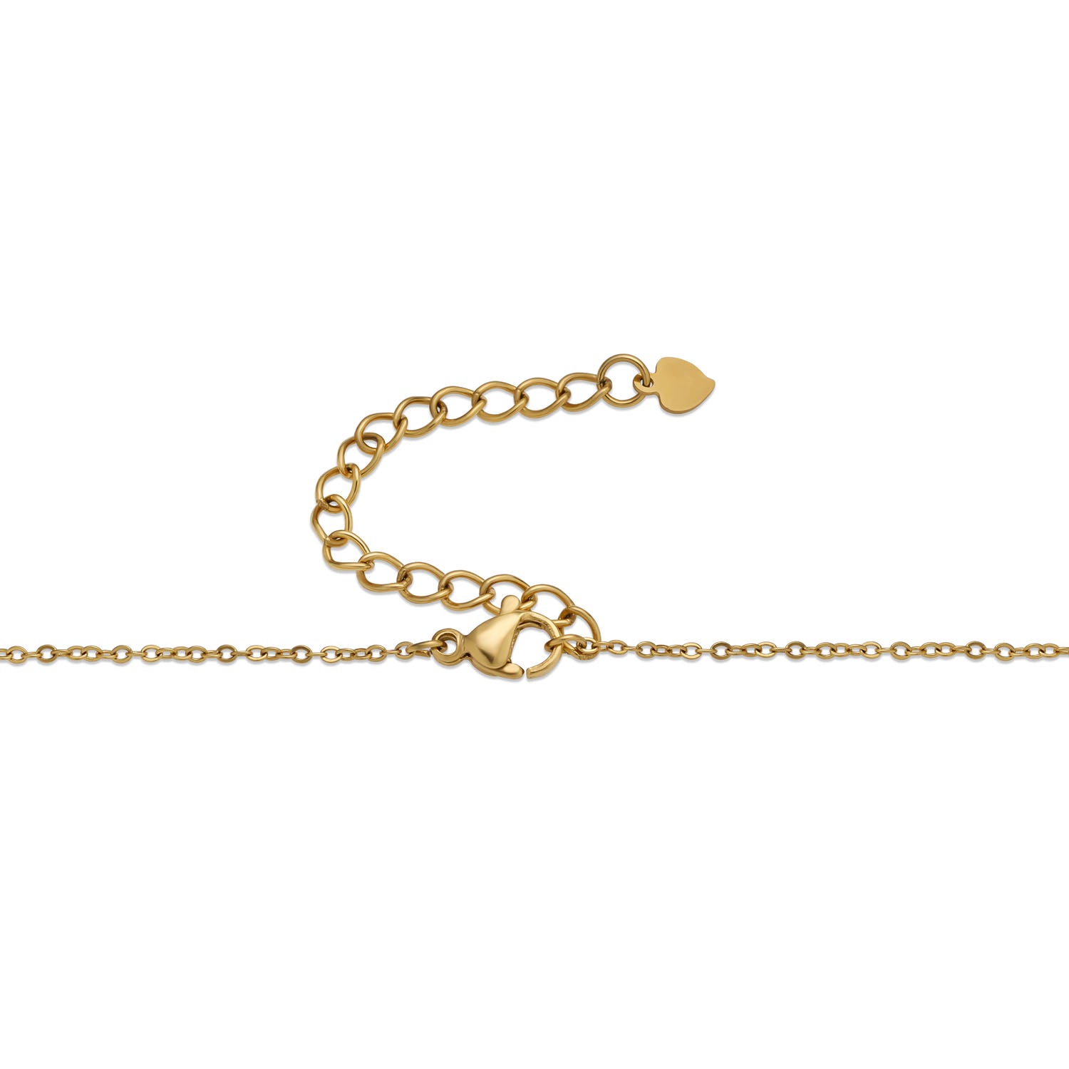White Iridescent Butterfly Necklace - 18K Gold Plated Stainless Steel