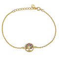 925 Sterling Silver Tree of Life Bracelet - Rhodium or 14k Gold Plated