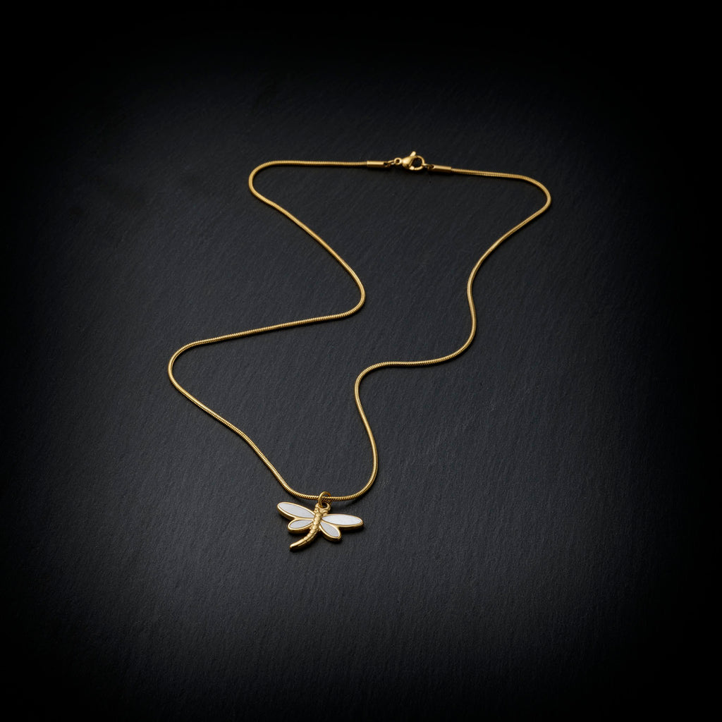 18K Gold Plated Dragonfly Necklace