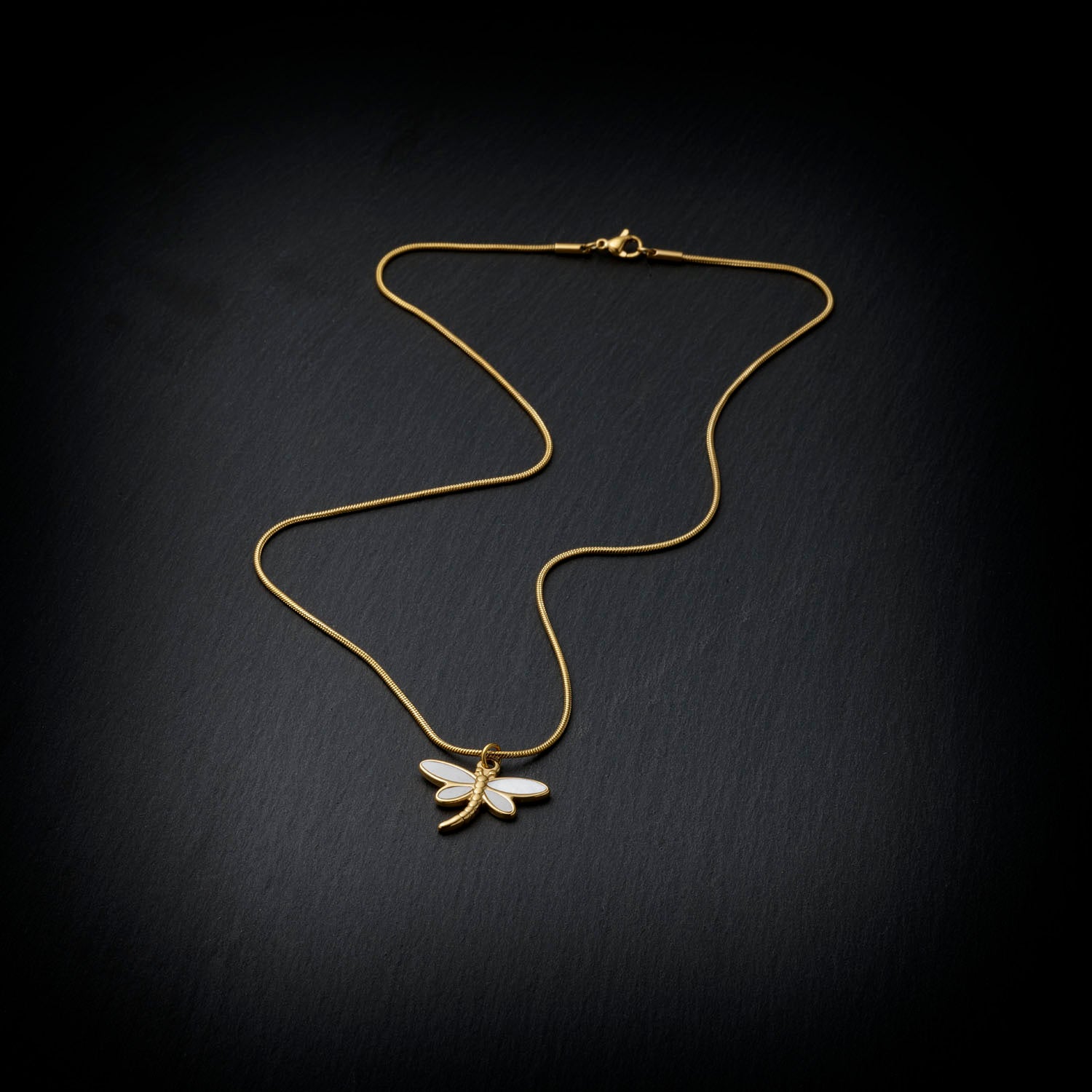 18K Gold Plated Dragonfly Necklace